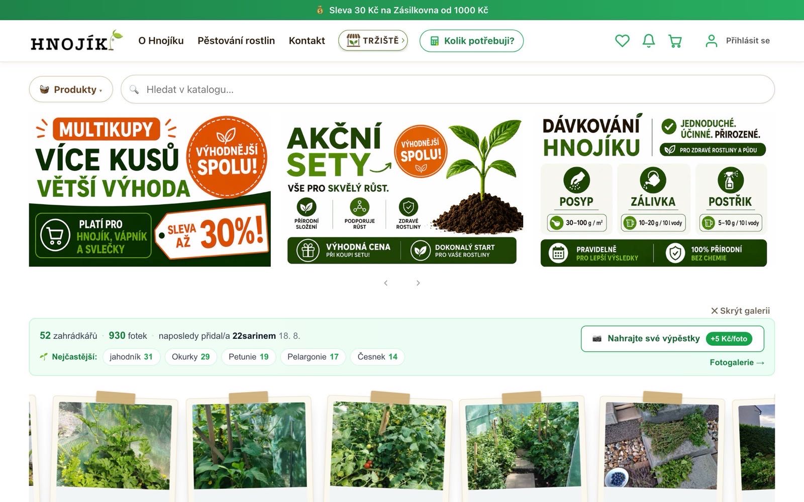 Náhľad e-shopu Hnojík.cz