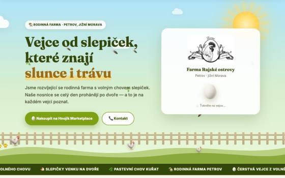 Rajské ostrovy — prezentácia rodinnej farmy